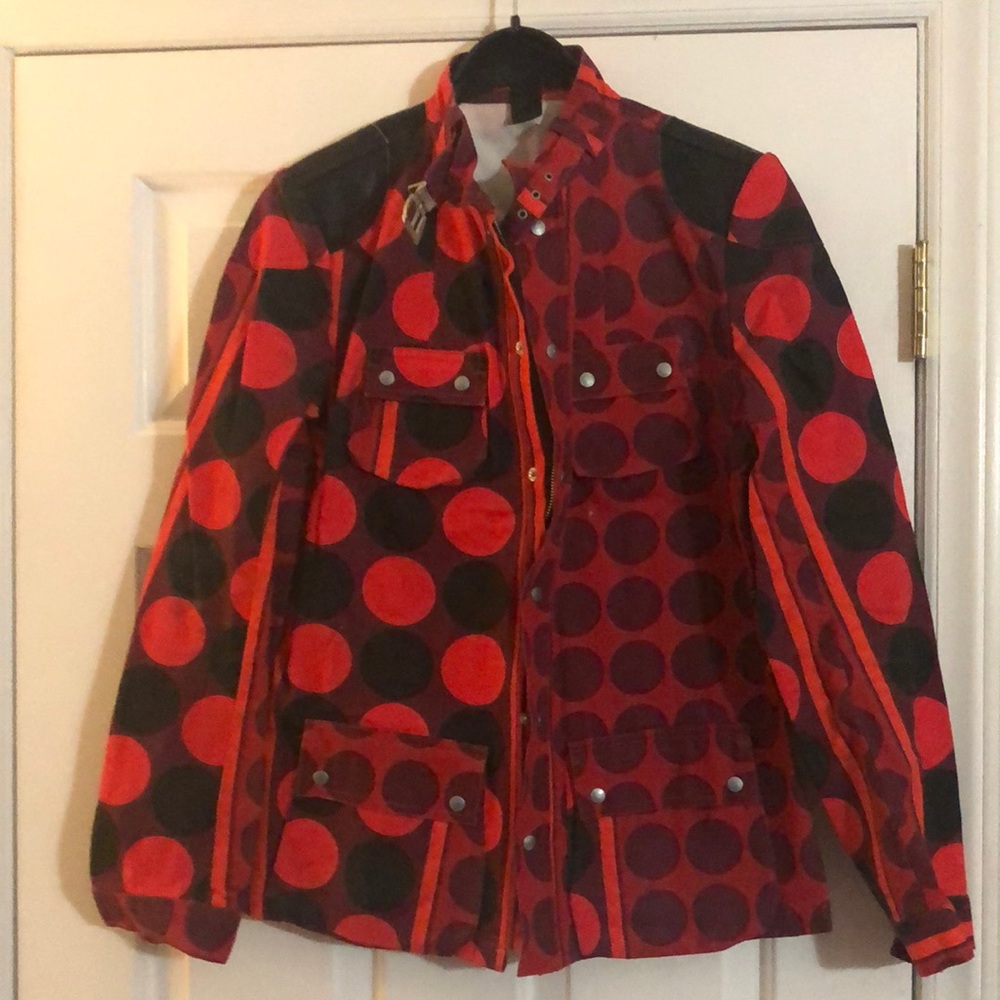 Custo Barcelona Leather Trimmed Jacket